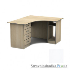 Письмовий стіл Тіса меблі СПУ-6 ПВХ, 1400x1400x750, білий матовий