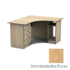 Письменный стол Тиса мебель СПУ-6 ПВХ, 1600x1400x750, бук светлый