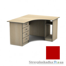 Письмовий стіл Тіса меблі СПУ-6 меламін, 1600x1400x750, червоний