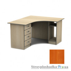 Письмовий стіл Тіса меблі СПУ-6 ПВХ, 1600x1400x750, вишня оксфорд
