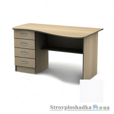 Письменный стол Тиса мебель СПУ-9 ПВХ, 1400x750x750, белый матовый