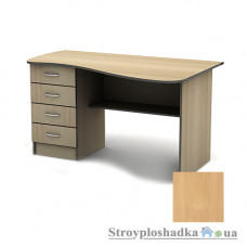 Письменный стол Тиса мебель СПУ-9 меламин, 1400x750x750, бук светлый