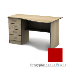 Письмовий стіл Тіса меблі СПУ-9 ПВХ, 1400x750x750, червоний