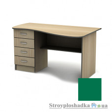 Письмовий стіл Тіса меблі СПУ-9 ПВХ, 1400x750x750, зелений