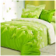 Зелёное постельное белье