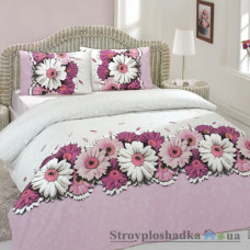 Комплект постельного белья Altinbasak 160х220 см, Romantik (1 пододеяльник, 1 простынь, 2 наволочки), хлопок, рисунок-цветы, лиловый