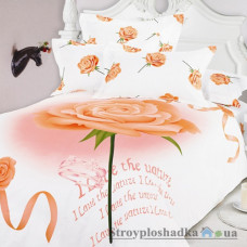 Комплект постельного белья Arya Сатин Печатное 160х220 см, Ring Stars (1 пододеяльник, 1 простынь, 2 наволочки), хлопок, рисунок-цветы, белый