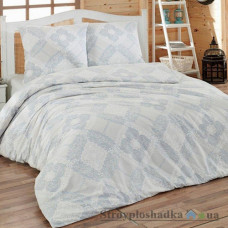Комплект постельного белья Classi 145х210 см, Katya (1 пододеяльник, 1 простынь, 2 наволочки), хлопок, рисунок-геометрические узоры, серый