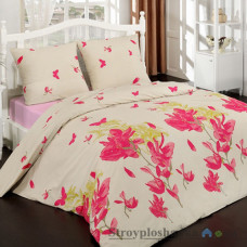 Комплект постельного белья Classi 145х210 см, Petunia (1 пододеяльник, 1 простынь, 2 наволочки), хлопок, рисунок-цветы, розовый