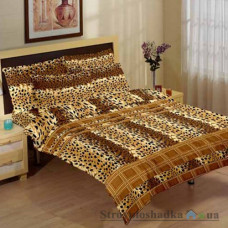Комплект постельного белья Classi 160х210 см, Marbella Leopar (1 пододеяльник, 1 простынь, 2 наволочки), хлопок, рисунок-леопардовая расцветка, коричневый