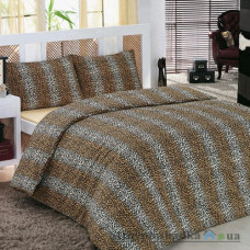 Комплект постельного белья Classi 160х215 см, Tamela Leopar (1 пододеяльник, 1 простынь, 2 наволочки), хлопок, рисунок-леопардовая расцветка, коричневый