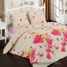 Комплект постельного белья Classi 175х210 см, Petunia (1 пододеяльник, 1 простынь, 2 наволочки), хлопок, рисунок-цветы, розовый