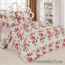 Комплект постельного белья Classi Бязь 160х215 см, Erica (пододеяльник, простынь, 2 наволочки), хлопок, рисунок-цветы, розовый