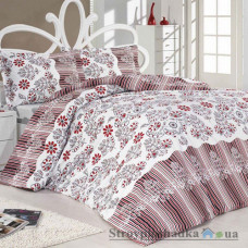 Комплект постельного белья Classi Бязь 160х215 см, Sarita Iffeet (пододеяльник, простынь, 2 наволочки), хлопок, рисунок-цветы, белый