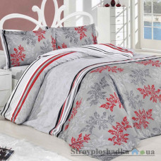 Комплект постельного белья Classi Бязь 160х215 см, Savanna (пододеяльник, простынь, 2 наволочки), хлопок, рисунок-цветы, серый