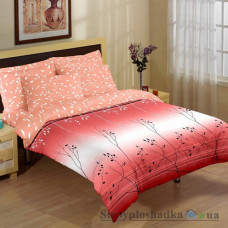 Комплект постельного белья Classi Бязь 160х215 см, Violet (пододеяльник, простынь, 2 наволочки), хлопок, рисунок-цветы, красный