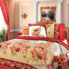 Комплект постельного белья Miratex Top Dreams Cotton Гобелен, 220х240 см, (2 пододеяльника, простынь, 2 наволочки), красный, цветы