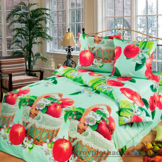 Комплект постельного белья Miratex Top Dreams Cotton Наливные яблочки, 150х220 см, (пододеяльник, простынь, 2 наволочки), цветной, фрукты