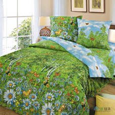 Комплект постельного белья Miratex Top Dreams Cotton Лесная поляна, 150х220 см, (пододеяльник, простынь, 2 наволочки), цветной, природа