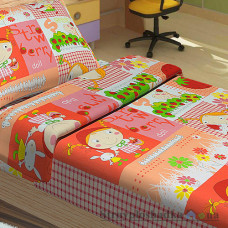 Комплект постельного белья Miratex Top Dreams Kidsdream Джем, 150х210 см, (пододеяльник, простынь, 1 наволочка), розовый, девочка