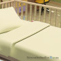 Комплект постільної білизни Miratex Top Dreams Kidsdream Горошок, 110х150 см, (підковдра, простирадло, 1 наволочка), жовтий, горошок
