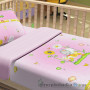 Комплект постельного белья Miratex Top Dreams Kidsdream Слоненок, 110х150 см, (пододеяльник, простынь, 1 наволочка), розовый, слоненок