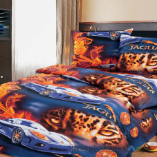 Комплект постельного белья Miratex Top Dreams Kidsdream Ягуар, 150х210 см, (пододеяльник, простынь, 1 наволочка), цветной, животные