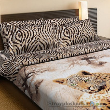 Комплект постельного белья Miratex Top Dreams Леопарды, 200х220 см, (2 пододеяльника, простынь, 2 наволочки), поплин