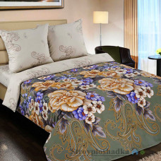 Комплект постельного белья Miratex Top Dreams Золотая вышивка, 160х220 см, (пододеяльник, простынь, 2 наволочки), поплин