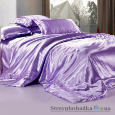 Комплект постільної білизни Moka textile AtlaSvetloFiolet, 175х210 см, (підковдра, простирадло, 2 наволочки), світло-фіолетовий