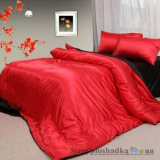 Комплект постільної білизни Moka textile AtlasKrashChorn, 200х220 см, (підковдра, простирадло, 2 наволочки), червоно-чорний