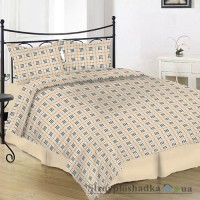 Комплект постільної білизни Moka textile Барберрі b00199, 145х210 см, (2 підковдри, простирадло, 2 наволочки), бязь