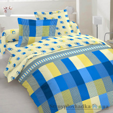 Комплект постельного белья Moka textile Клетка b019851, 145х210 см, (2 пододеяльника, простынь, 2 наволочки), бязь люкс
