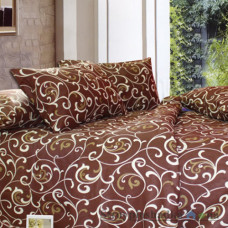 Комплект постельного белья Moka textile Кофе, 145х210 см, (2 пододеяльника, простынь, 2 наволочки), бязь люкс