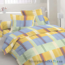 Комплект постельного белья Moka textile Мультиклетка, 145х210 см, (2 пододеяльника, простынь, 2 наволочки), сатин