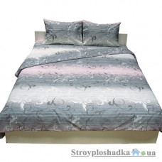 Комплект постельного белья Руно 1.114Б 4065-50 (1 пододеяльник, 1 простынь, 2 наволочки), хлопок, рисунок-узоры, серый