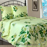 Комплект постельного белья Руно 6.114БК 4553-70 Юнона (2 пододеяльника, 1 простынь, 2 наволочки), хлопок, рисунок-цветы, желтый
