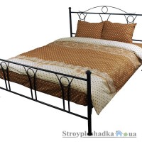 Комплект постельного белья Руно 845.114Г R-1561A+B-70 (1 пододеяльник, 1 простынь, 2 наволочки), хлопок/ПЭ, рисунок-горошек, коричневый