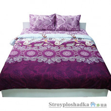 Комплект постельного белья Руно 1.137К 40-0723-50 Violet (1 пододеяльник, 1 простынь, 2 наволочки), хлопок, рисунок-узоры, фиолетовый