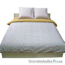 Комплект постельного белья Руно 845.52-50 Кантри 02 (1 пододеяльник, 1 простынь, 2 наволочки), хлопок, рисунок-цветы, бежевый