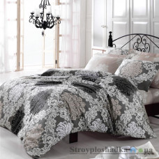 Комплект постельного белья Viluta 9293, 145x214 см (1 пододеяльник, 1 простынь, 2 наволочки), платинум, рисунок-узоры, серый