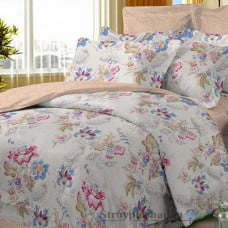 Комплект постельного белья Viluta 14101, 240x220 см (1 пододеяльник, 1 простынь, 2 наволочки), поплин, рисунок-цветы, розовый