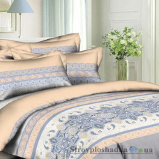 Комплект постельного белья Viluta 1640, 240x220 см (1 пододеяльник, 1 простынь, 2 наволочки), поплин, рисунок-узоры, синий