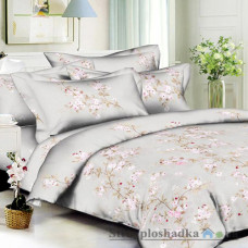 Комплект постельного белья Viluta 1641, 240x220 см (2 пододеяльника, 1 простынь, 2 наволочки), поплин, рисунок-цветы, фиолетовый