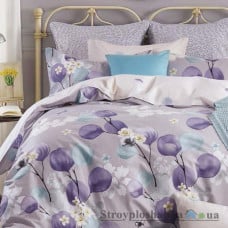 Комплект постельного белья Viluta 17115, 145x214 см (1 пододеяльник, 1 простынь, 2 наволочки), ранфорс, рисунок-цветы, фиолетовый