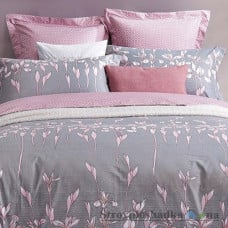 Комплект постельного белья Viluta 17116, 145x214 см (1 пододеяльник, 1 простынь, 2 наволочки), ранфорс, рисунок-цветы, фиолетовый