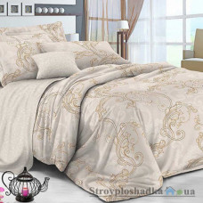Комплект постельного белья Viluta 17123, 145x214 см (1 пододеяльник, 1 простынь, 2 наволочки), ранфорс, рисунок-узоры, коричневый