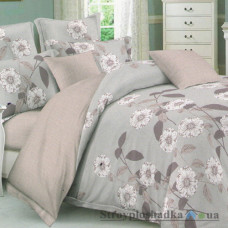 Комплект постельного белья Viluta 17145, 200x220 см (1 пододеяльник, 1 простынь, 2 наволочки), ранфорс, рисунок-цветы, фиолетовый