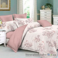 Комплект постельного белья Viluta 17150, 200x220 см (1 пододеяльник, 1 простынь, 2 наволочки), ранфорс, рисунок-цветы, фиолетовый