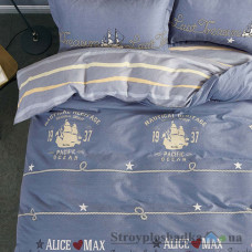 Комплект постельного белья Viluta 17159, 150x214 см (1 пододеяльник, 1 простынь, 1 наволочка), ранфорс, рисунок-надписи, серый